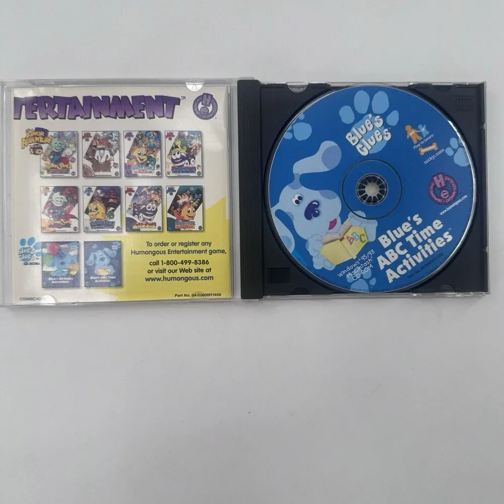 Blue's Clues Blue's ABC Time Activities PC CD-ROM Windows/Mac 2000 Fast Shipping